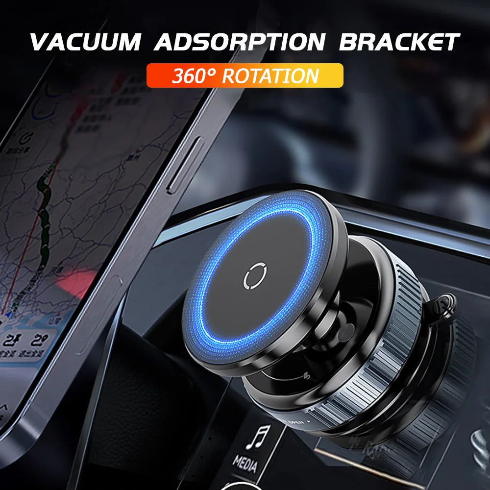 Magnetic Car Phone Mount – Strong Suction 360°