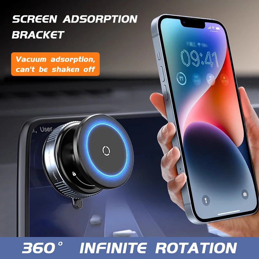 Magnetic Car Phone Mount – Strong Suction 360°